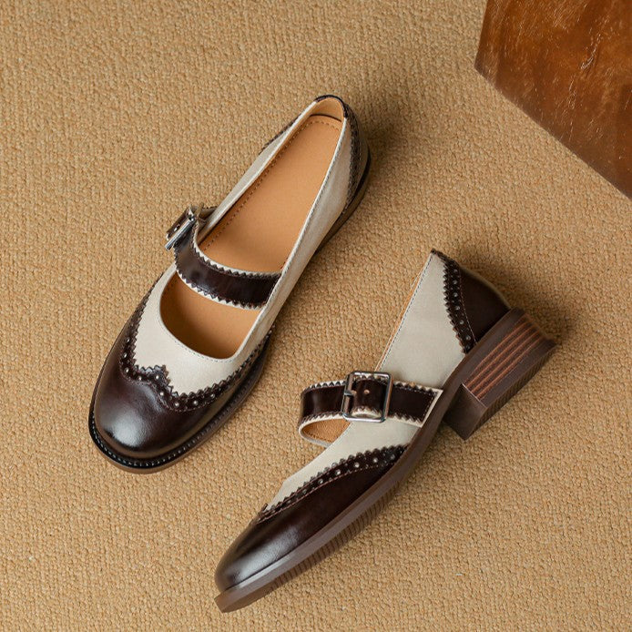 Women's Leather Mary Janes