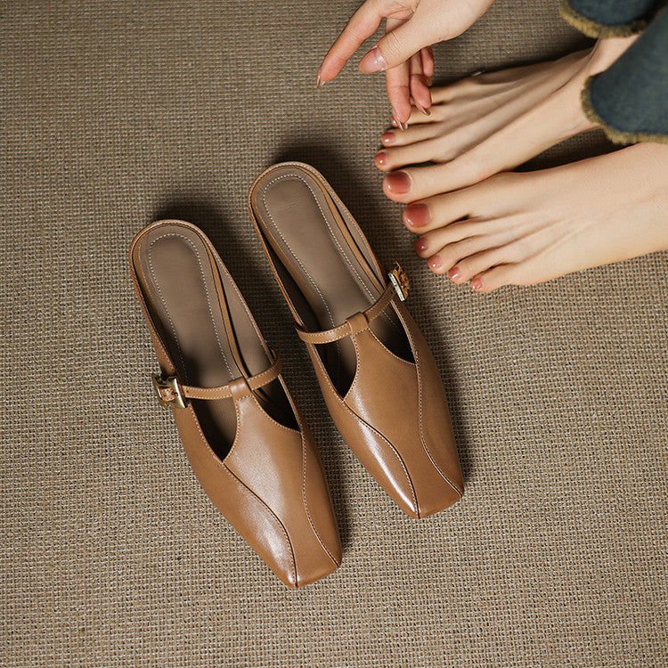 Women's Sculpt Leather Mules
