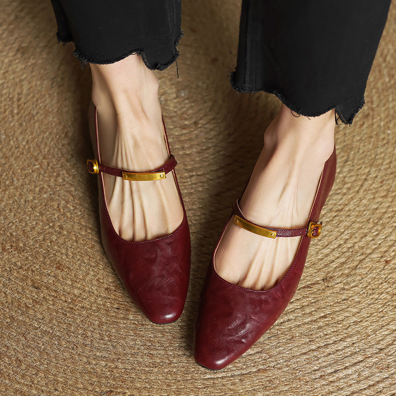 Women's Lambskin Mary Janes