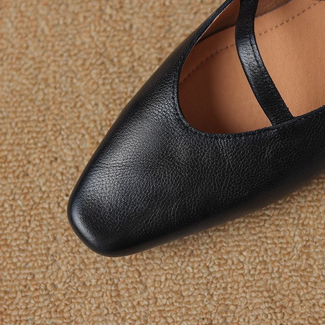 Women's Leather Mary Janes