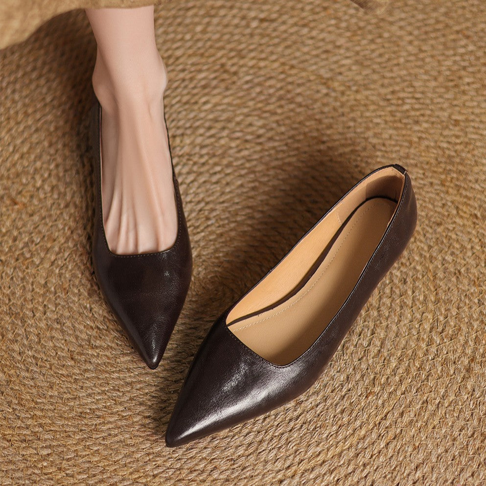 Women's Lambskin Leather Flats
