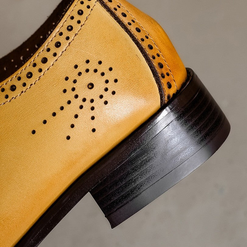 Women's Brogue Leather Oxfords