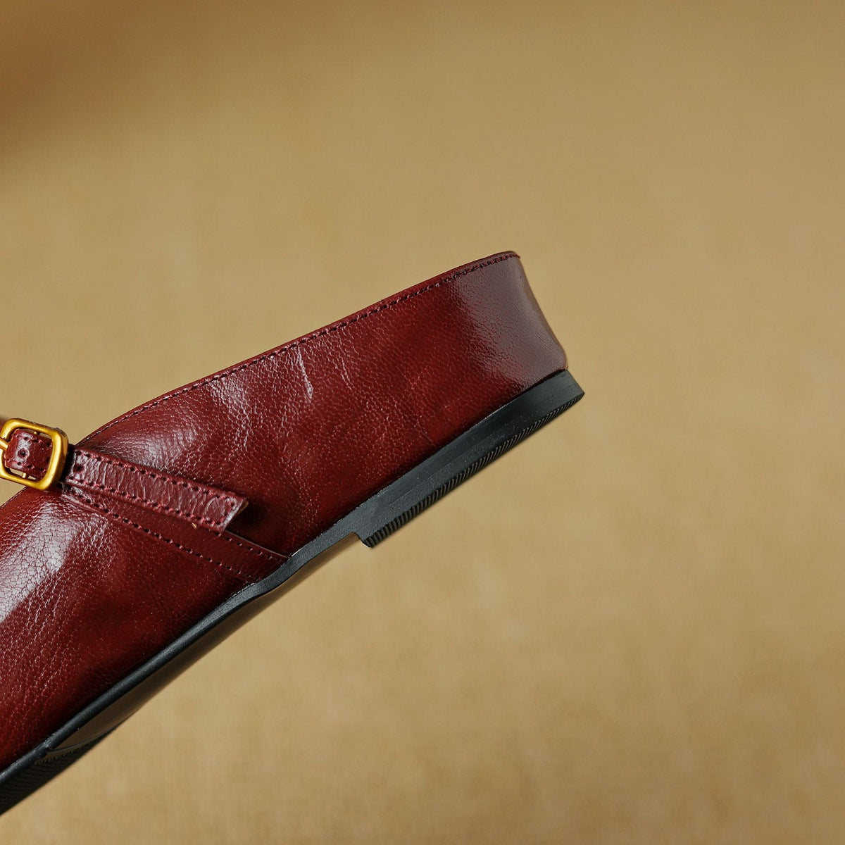 Women's Leather Strap Mules