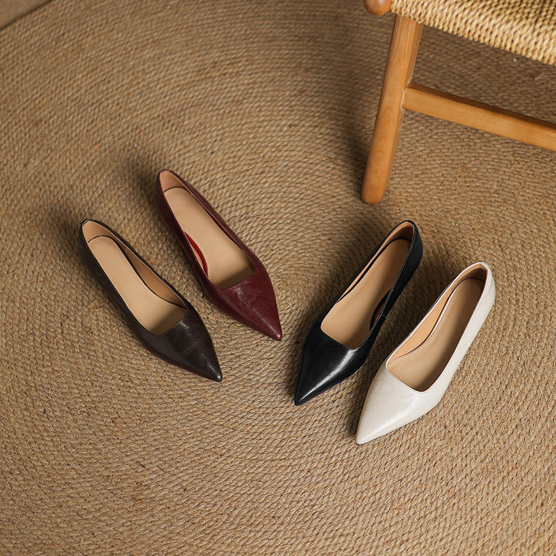 Women's Lambskin Leather Flats