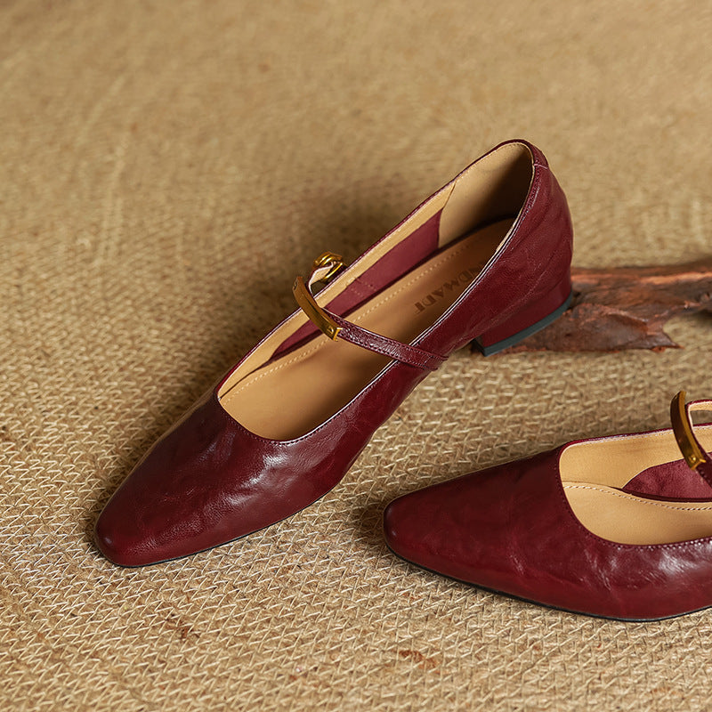 Women's Lambskin Mary Janes