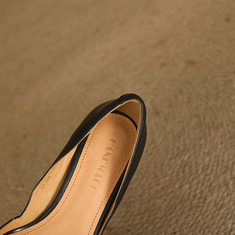 Women's Curve Leather Heels