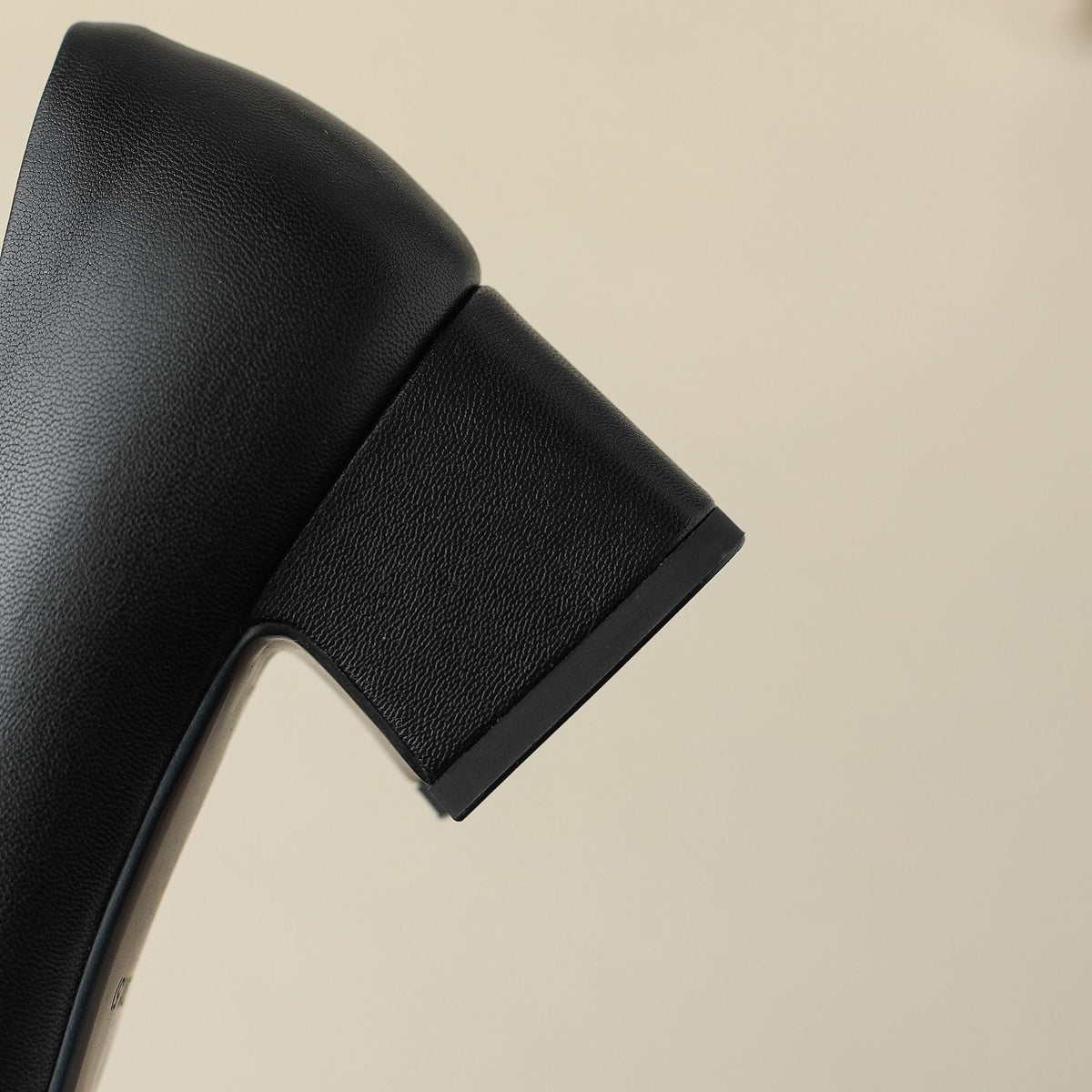 Women's Square-Toe Leather Pumps