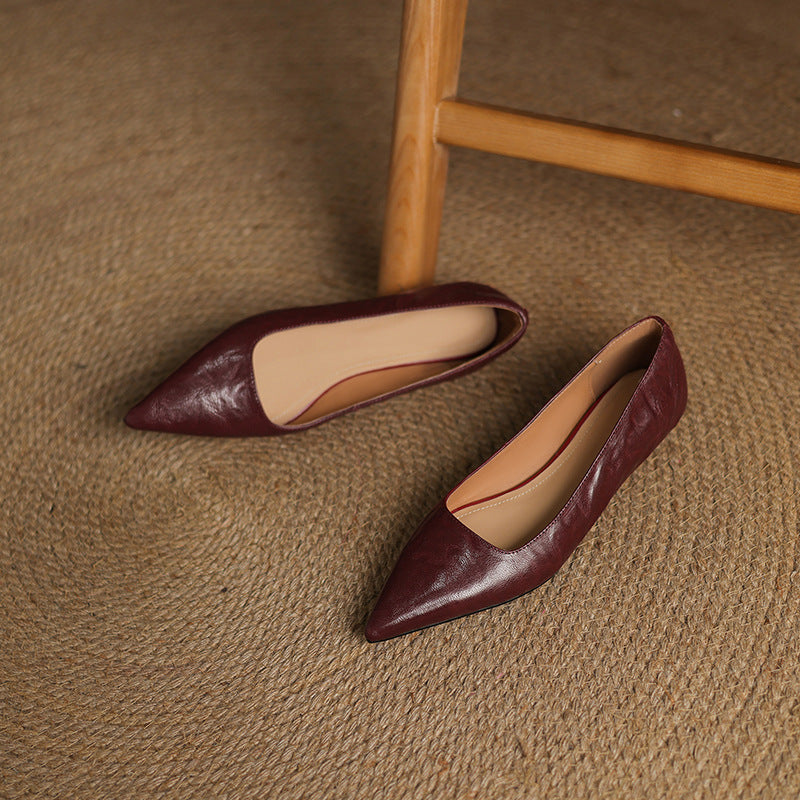 Women's Lambskin Leather Flats