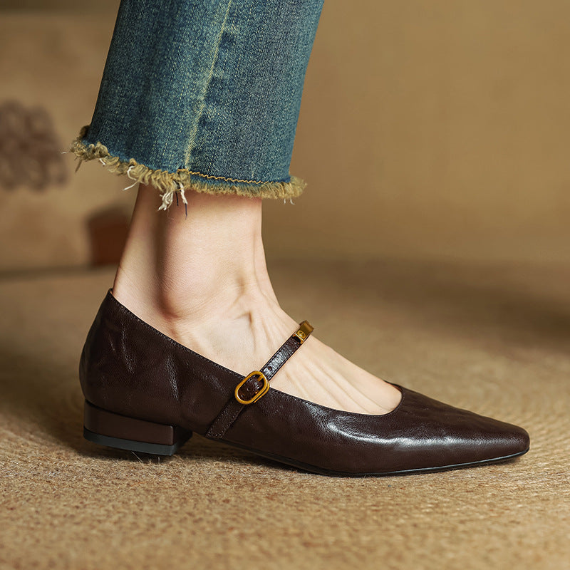 Women's Lambskin Mary Janes