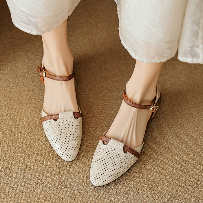 Women's Leather Slingbacks