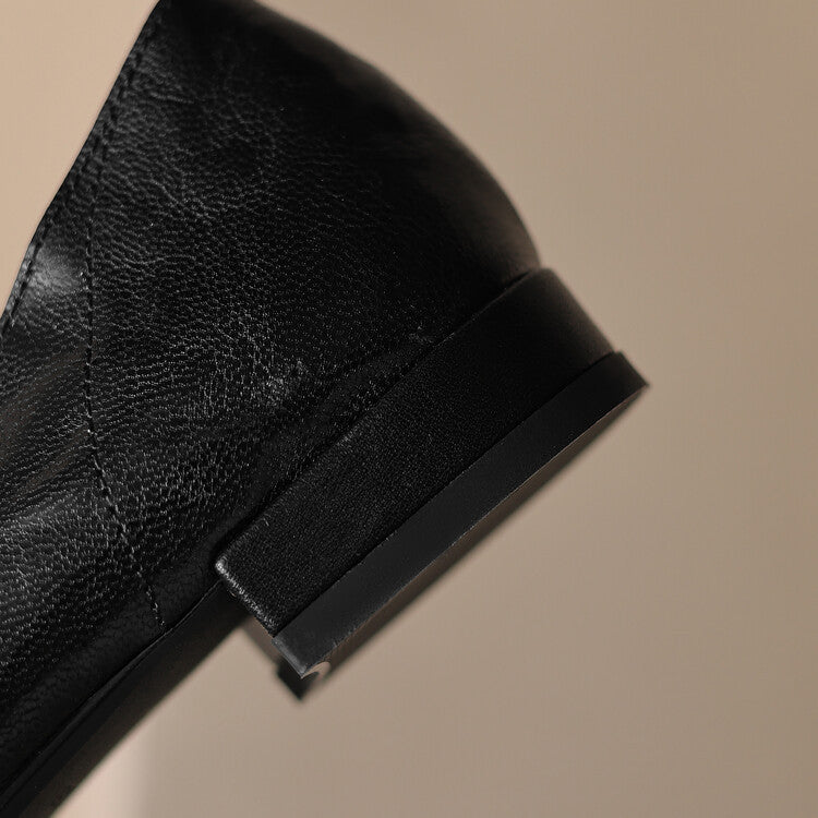 Women's Point Leather Flats