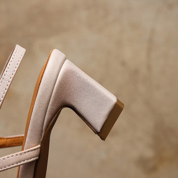 Women's Leather Slingback Heels
