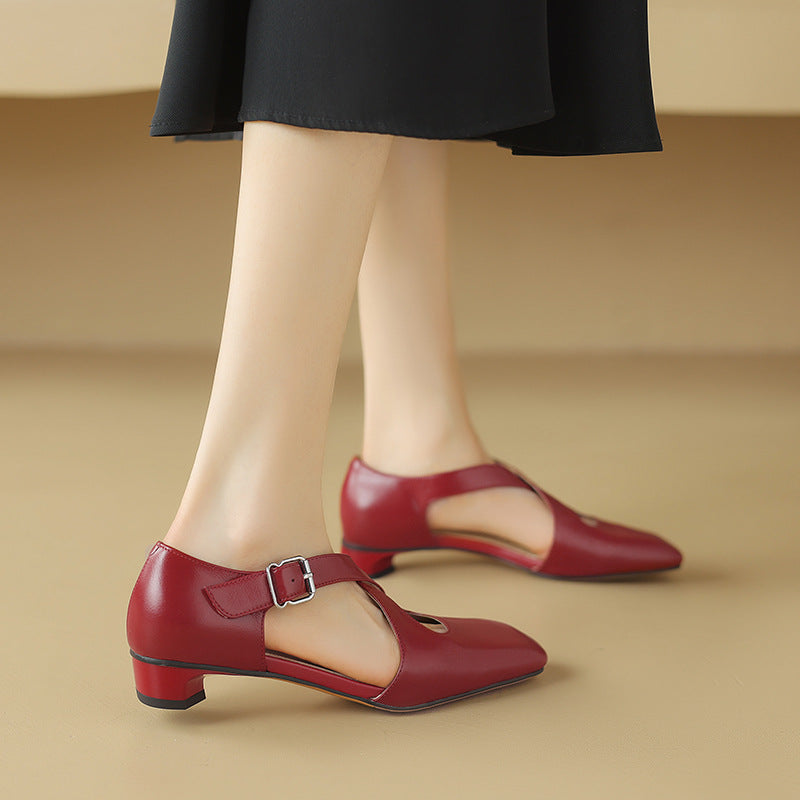 Women's D'Orsay Leather Heels