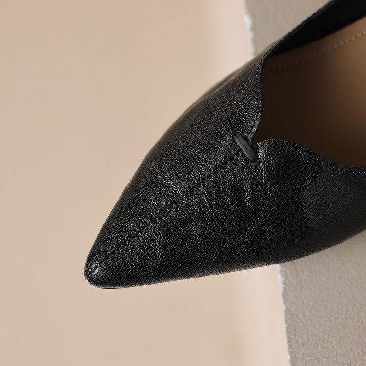 Women's Point Leather Flats