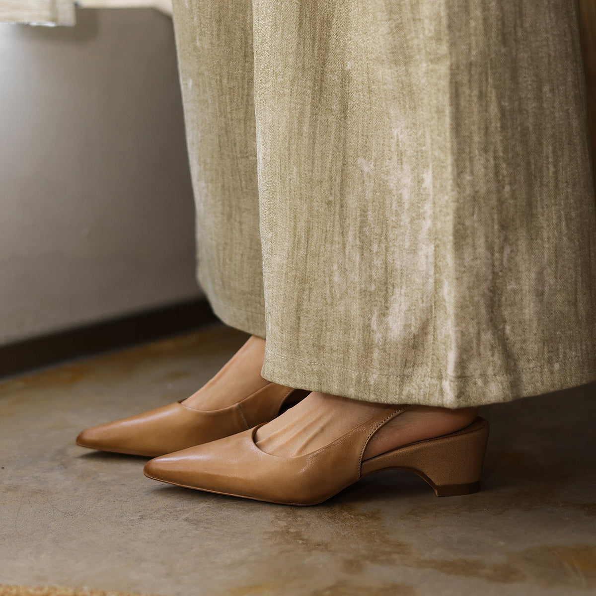 Women's Sculpt Leather Heels