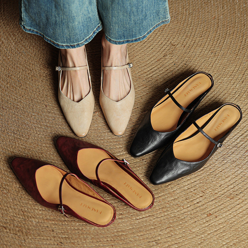 Women's Leather Mules