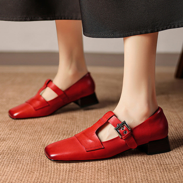 Kellaway™ | T-Strap Block Heel Pumps