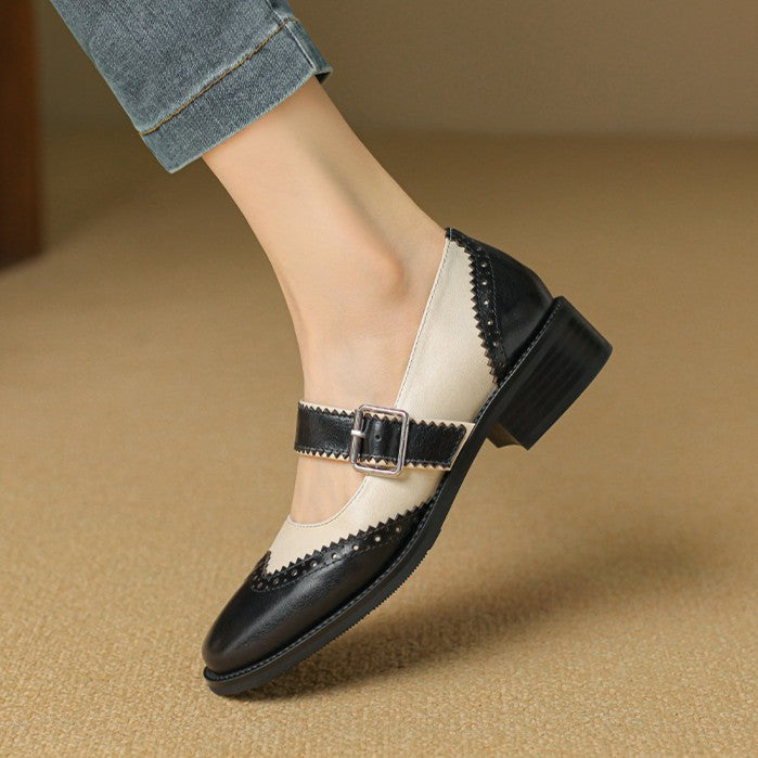 Women's Leather Mary Janes