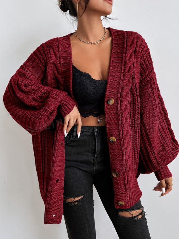 Barnsley™ | Chunky Cable Knit Cardigan | Oversized