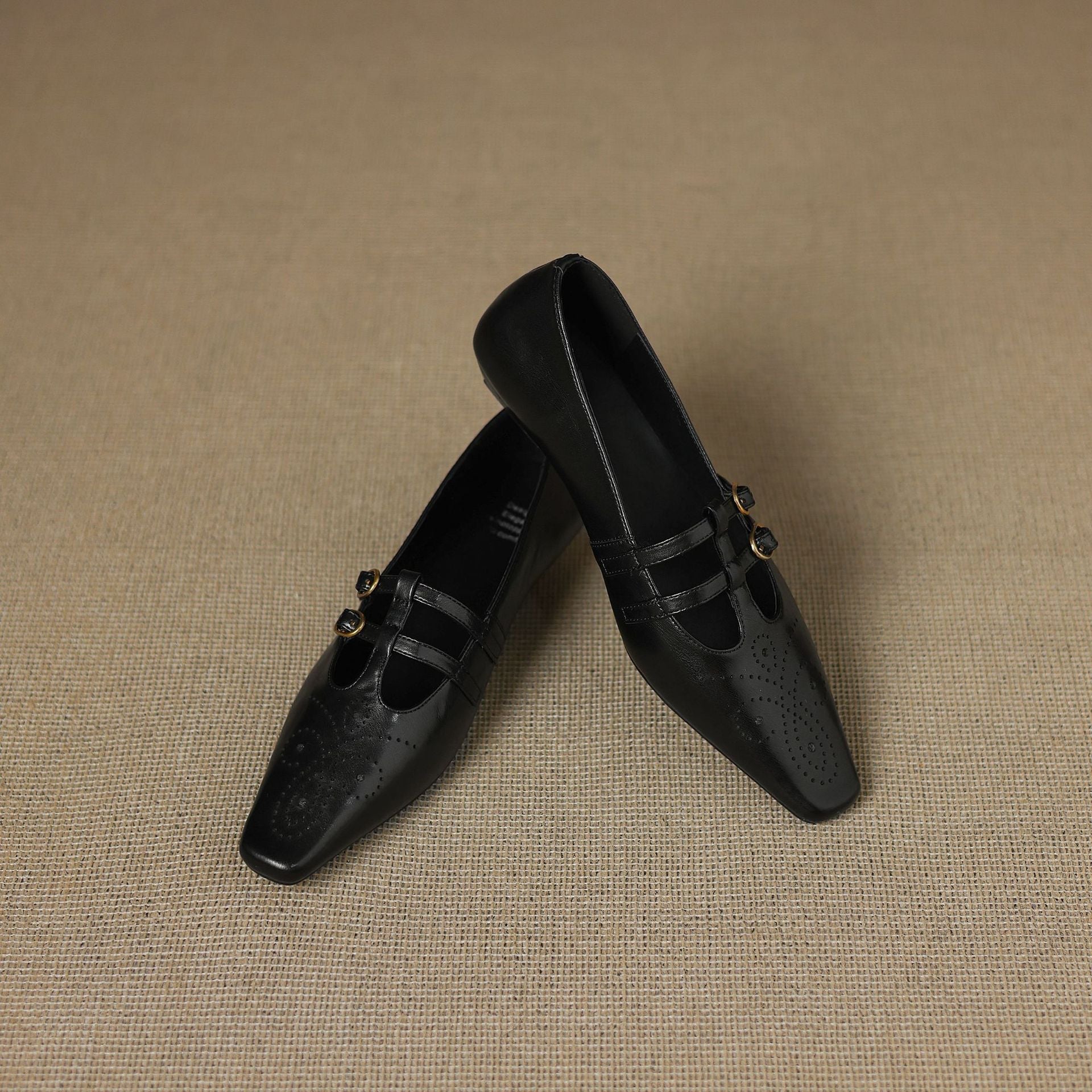 Avonley™ | Brogued Double-Strap Mary Jane Flat