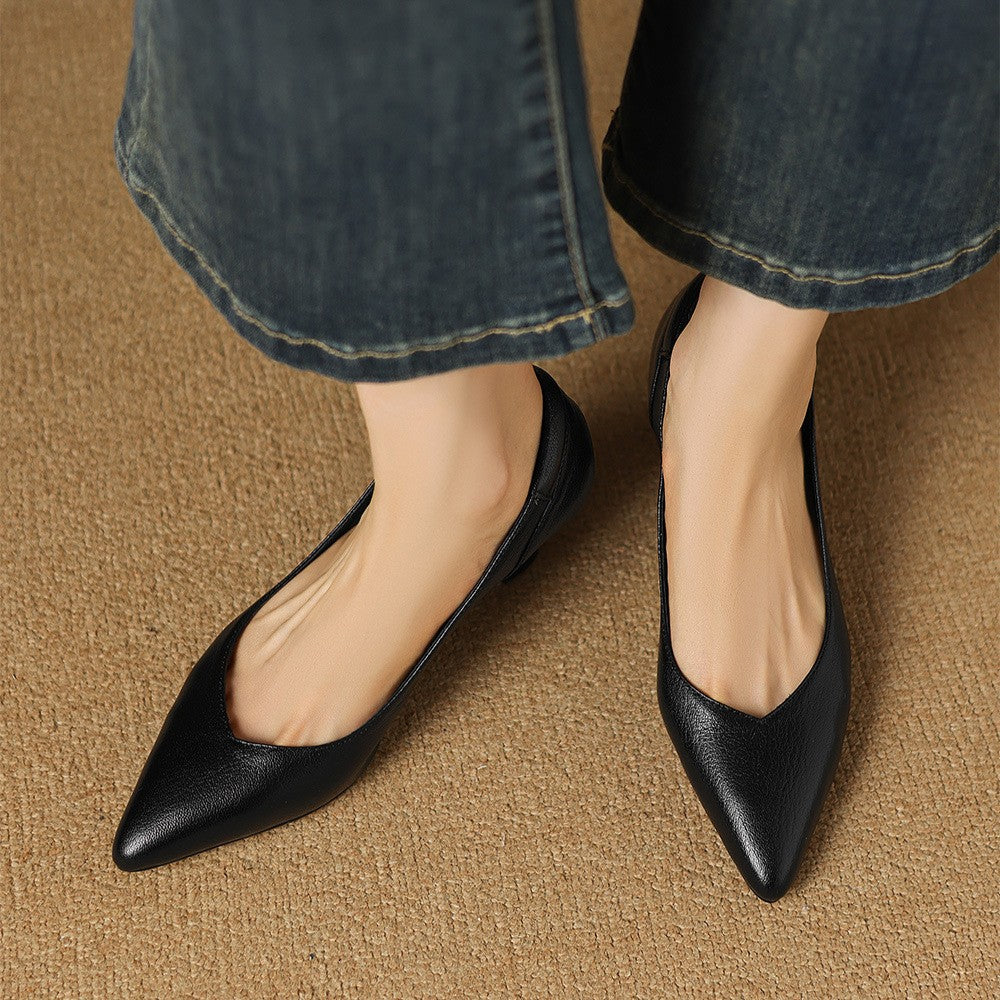 Women's Sculpt Leather Pumps
