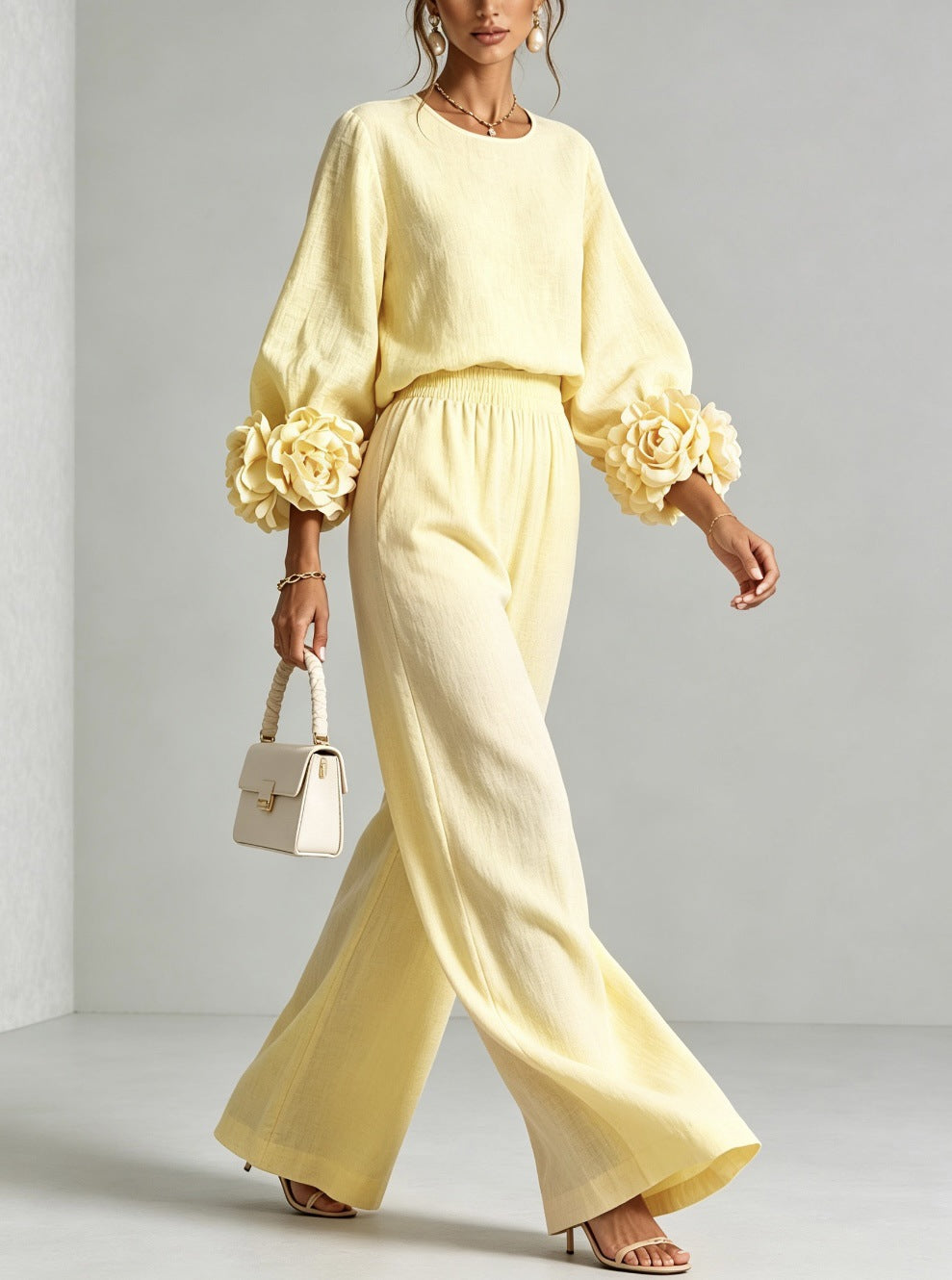 Nicolinda™ | Floral Cuff Two-Piece Set