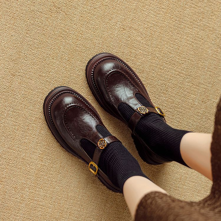 Women's Leather Mary Janes