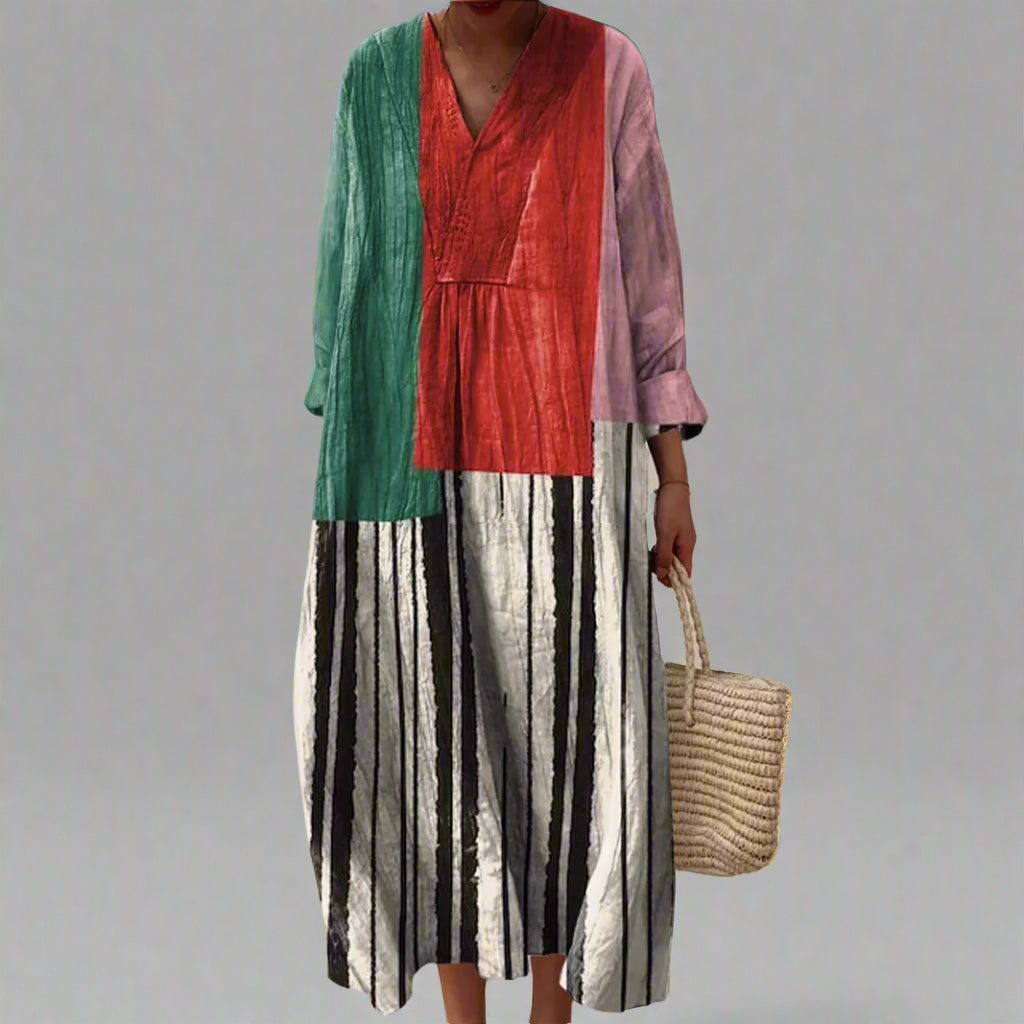 Rosa™ | Elegant Geometric Dress