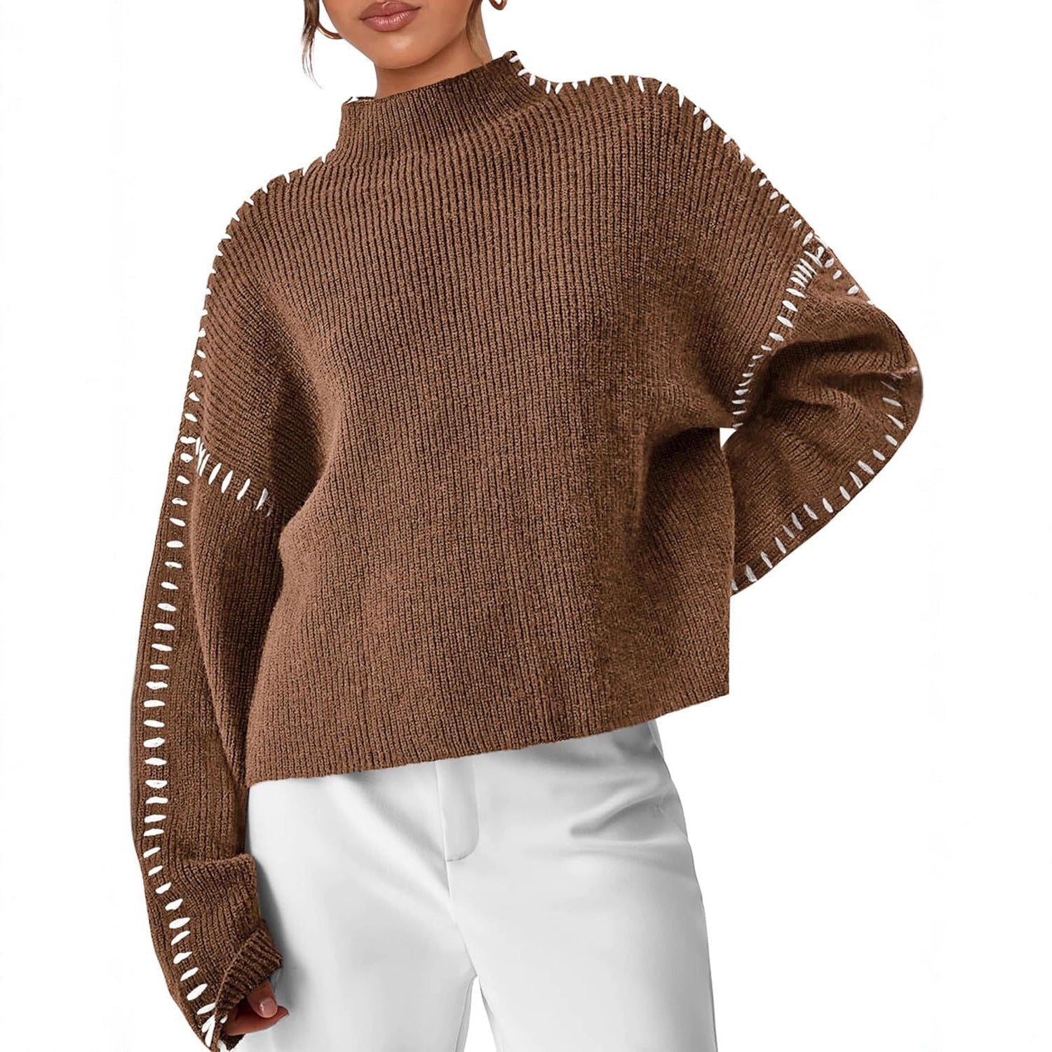 Merritt™ | Oversized Whipstitch Sweater