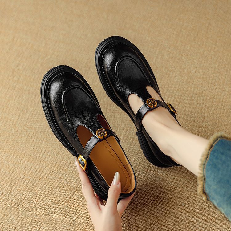 Women's Leather Mary Janes