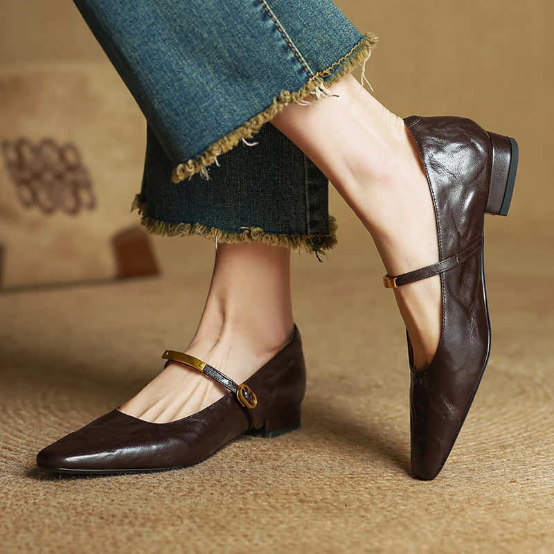 Women's Lambskin Mary Janes