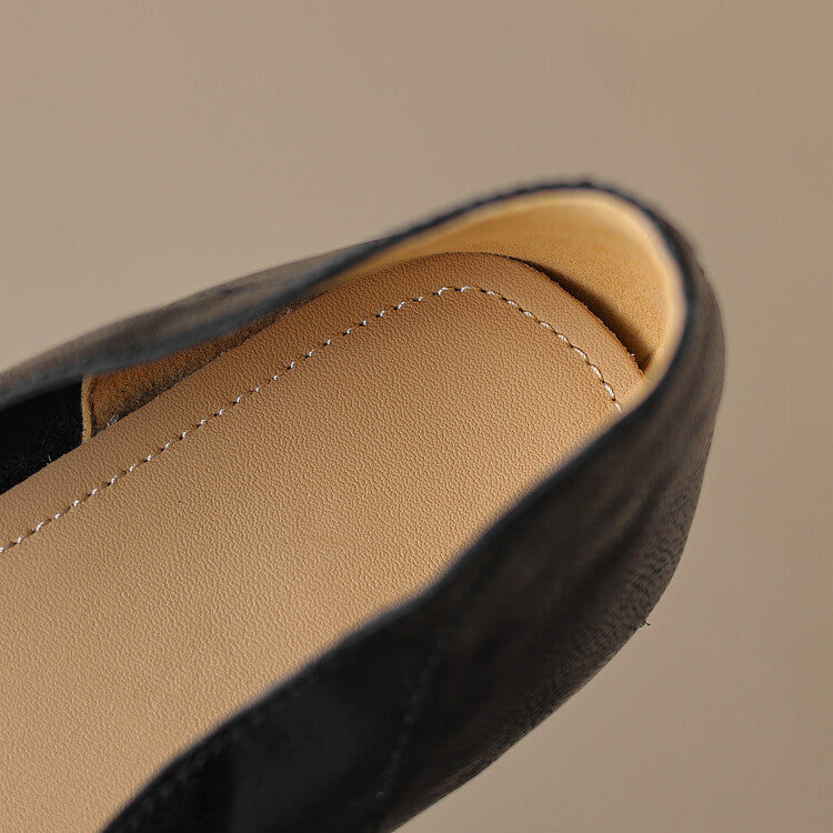 Women's Point Leather Flats