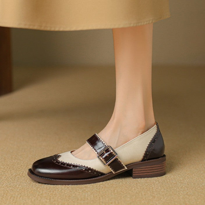 Women's Leather Mary Janes