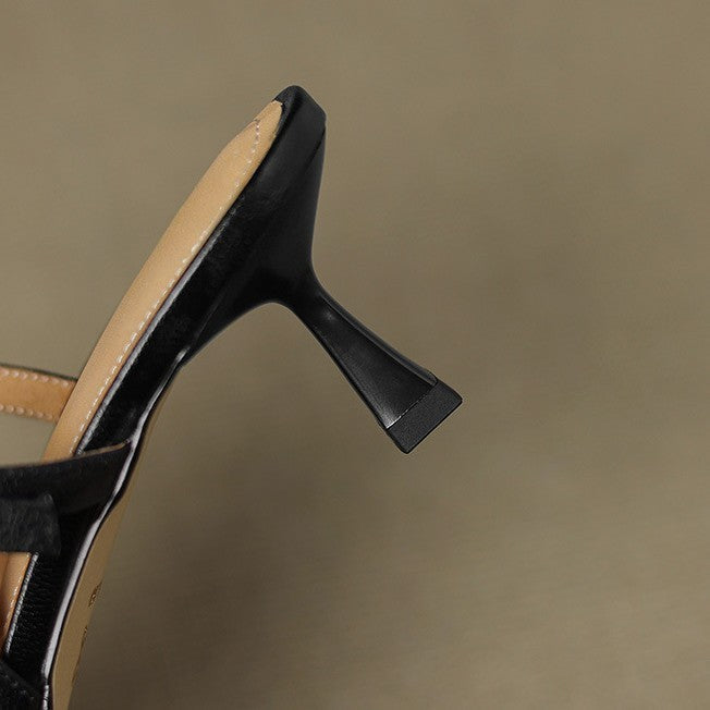 Women's Pointed Leather Heels