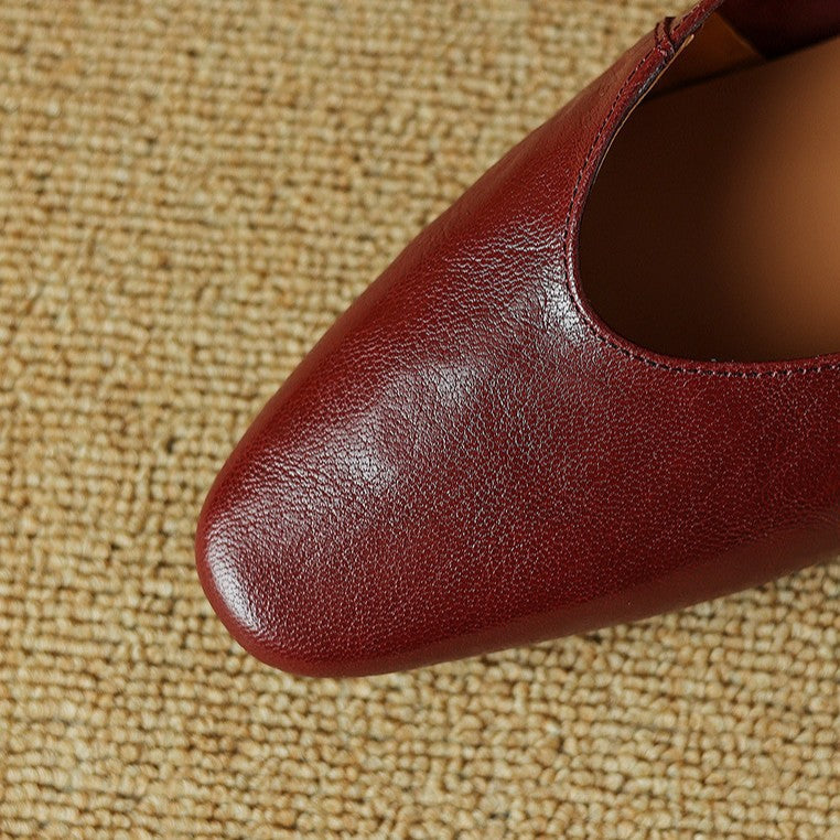 Women's Leather Strap Mules