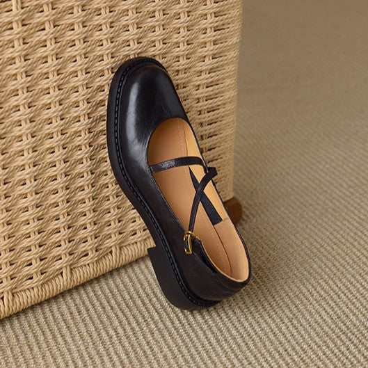 Women's Leather Mary Janes