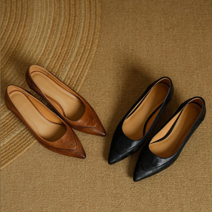 Women's Sculpt Leather Heels