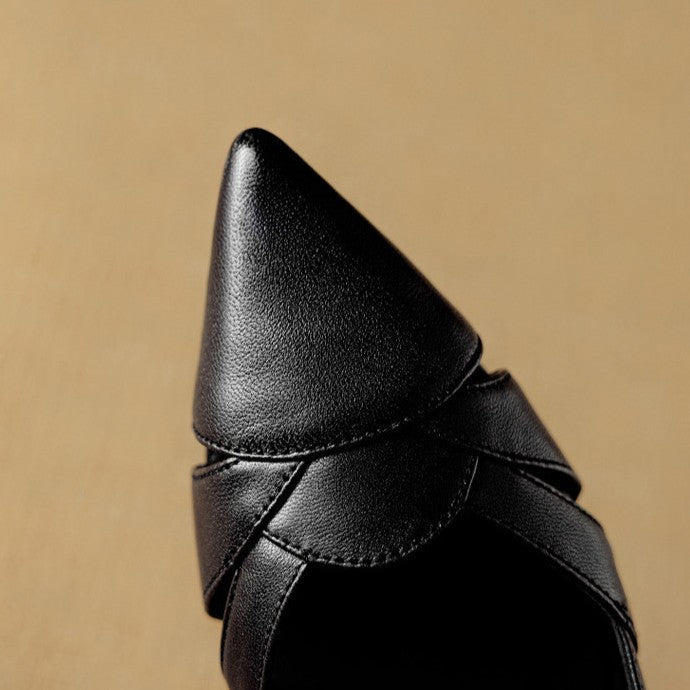 Women's Cutout Leather Pumps