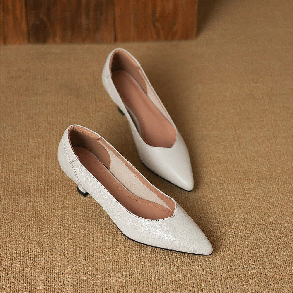 Women's Sculpt Leather Pumps