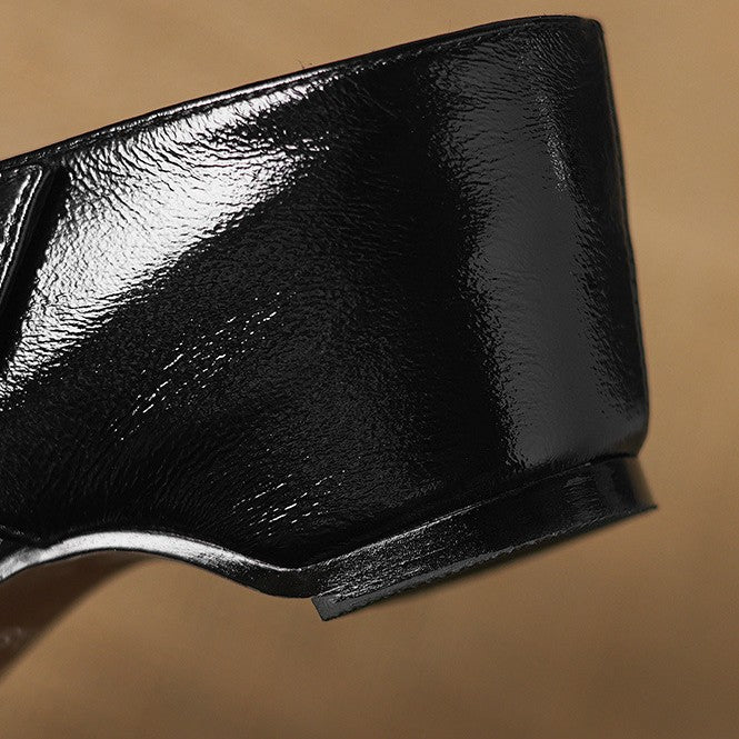 Women's Leather Sculpt Mules