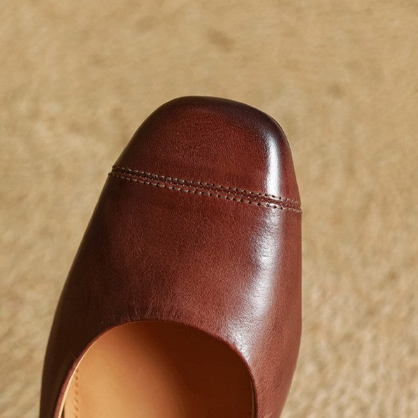 Women's Leather Mary Janes