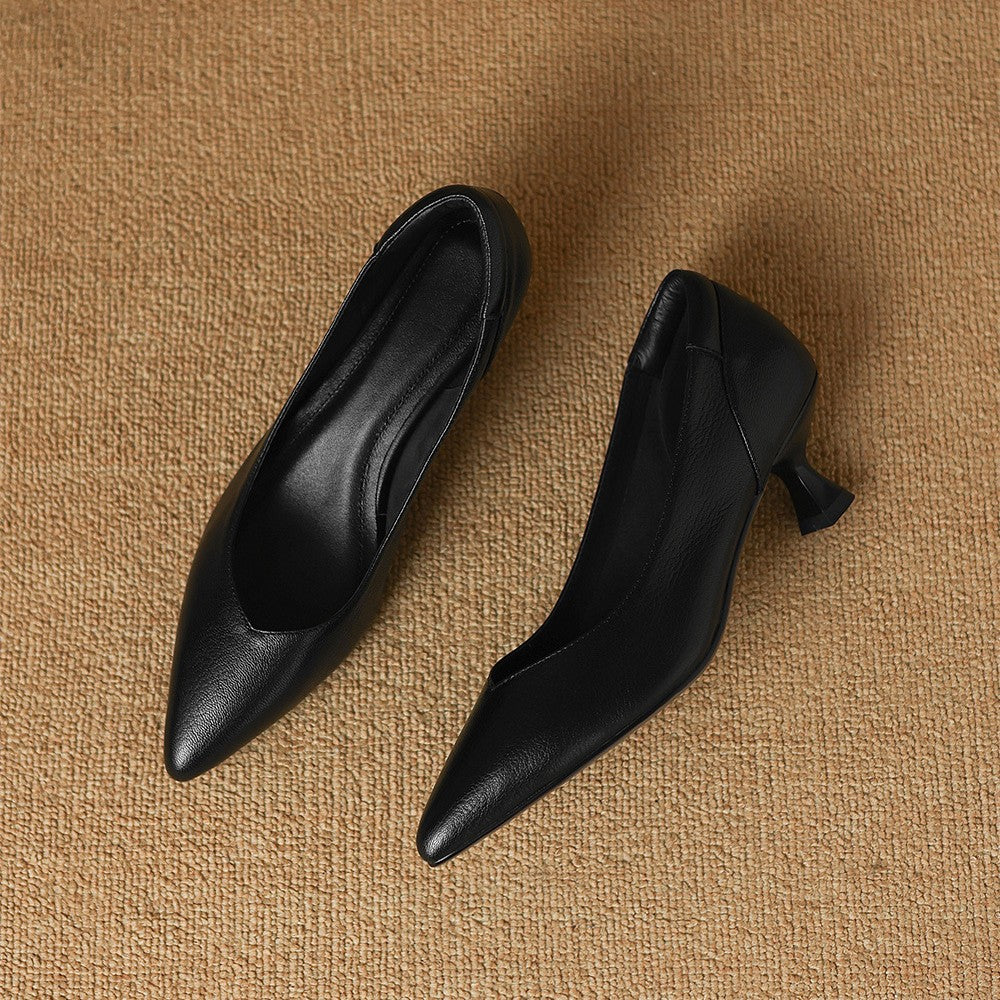 Women's Sculpt Leather Pumps