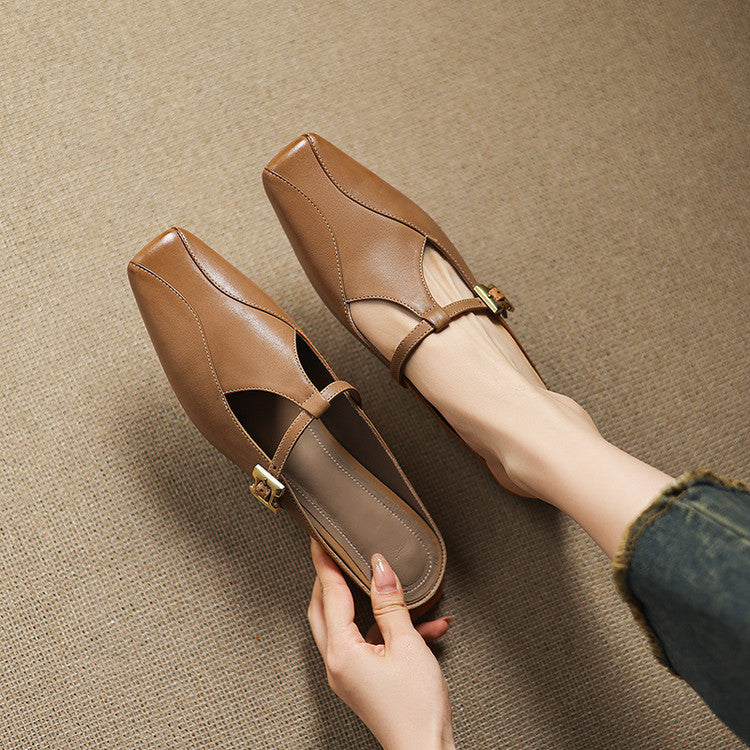 Women's Sculpt Leather Mules