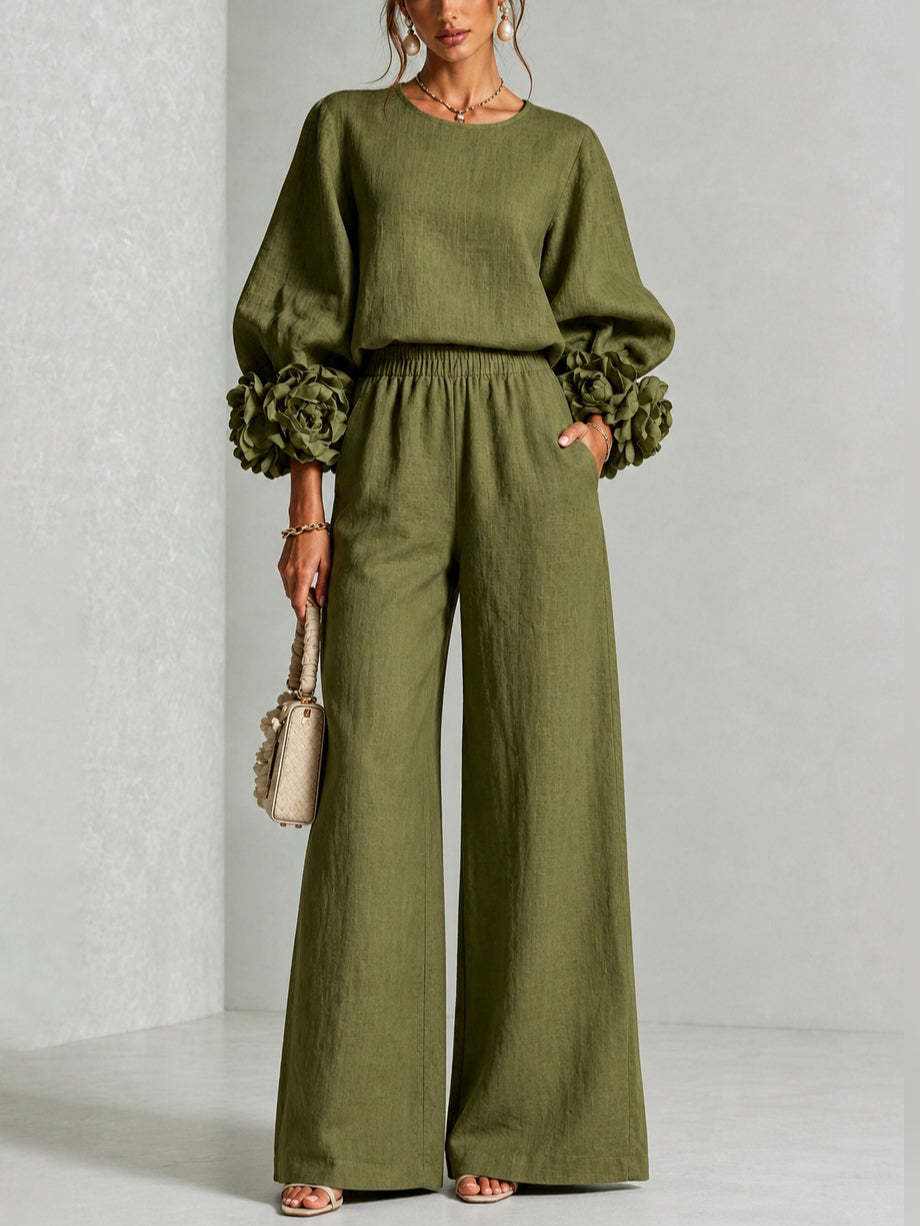Nicolinda™ | Floral Cuff Two-Piece Set