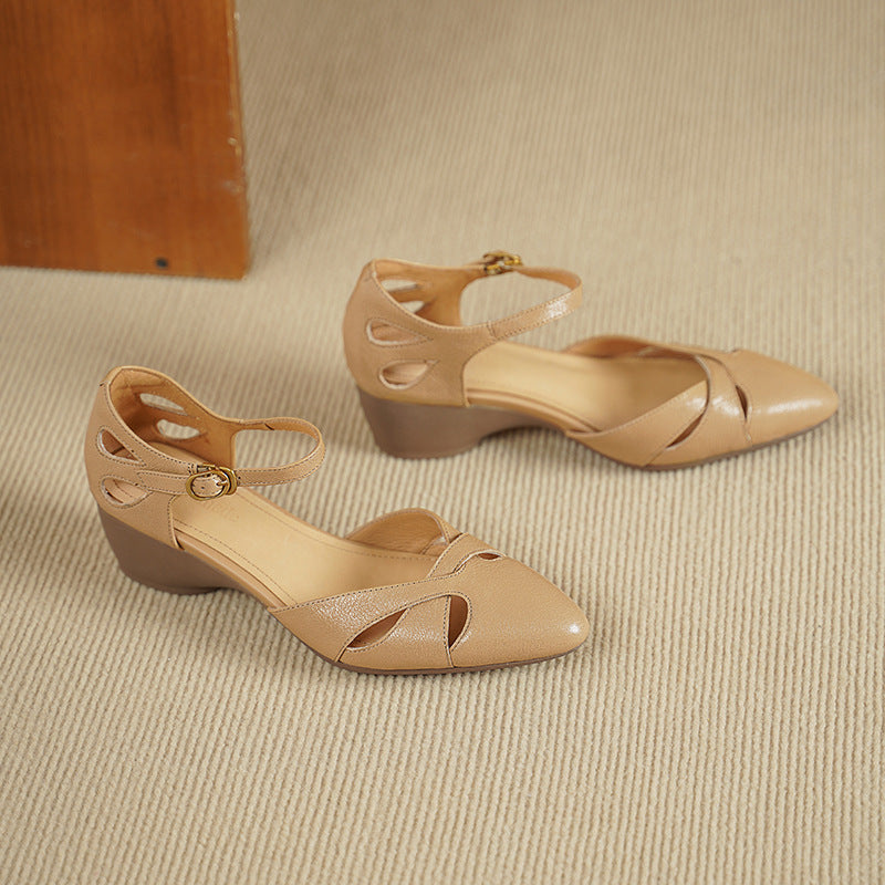 Women's Lambskin Leather Heels