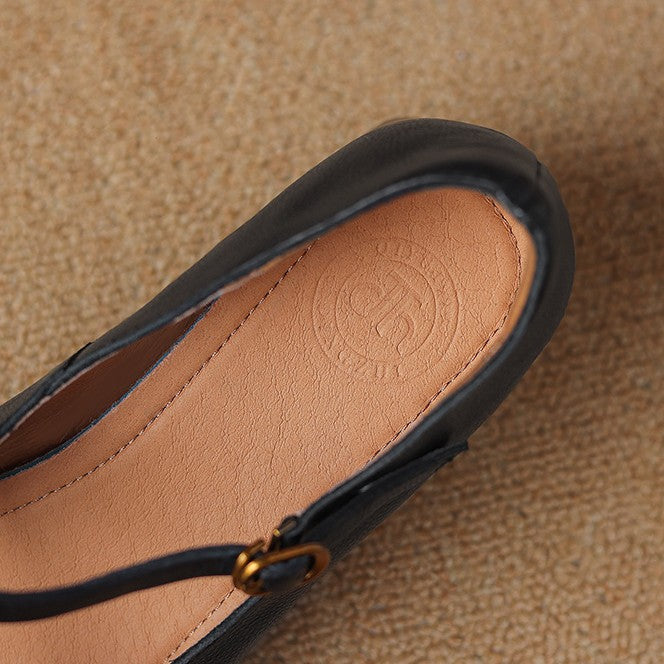 Women's Leather Mary Janes