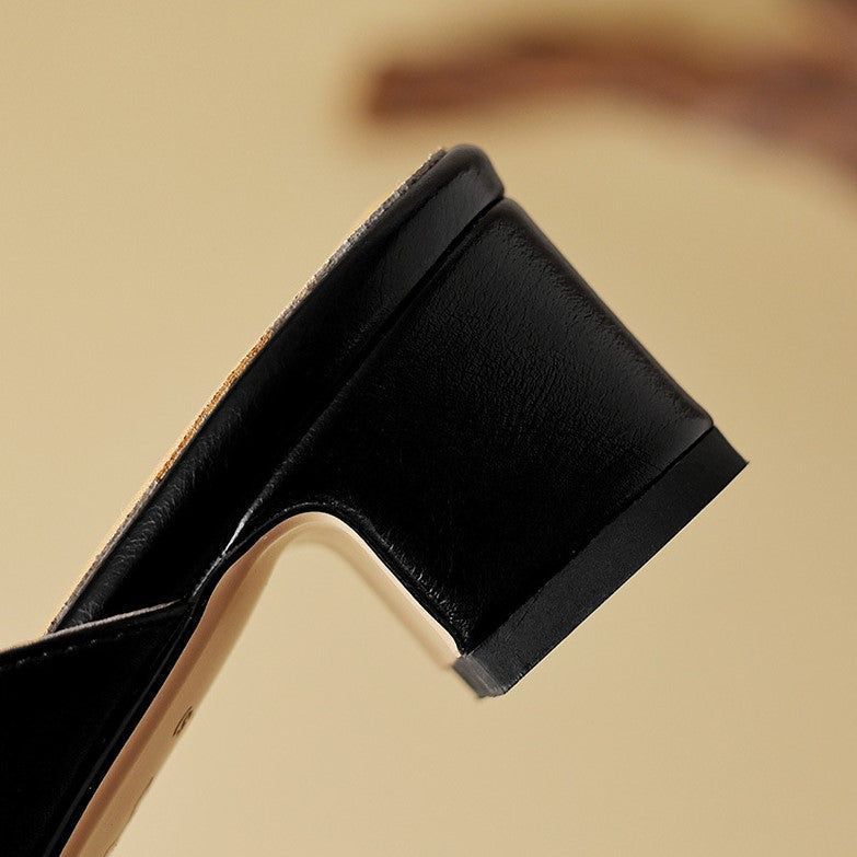 Women's Pointed Leather Mules
