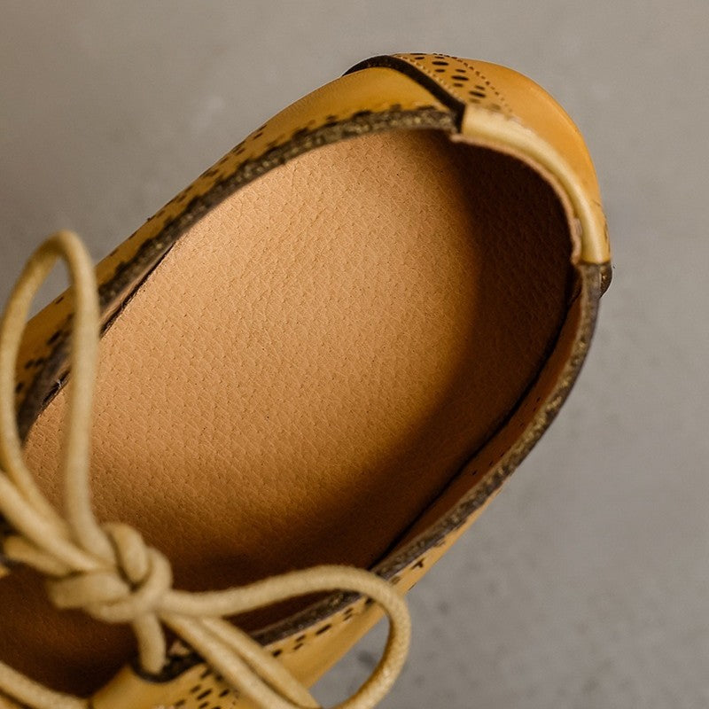 Women's Brogue Leather Oxfords