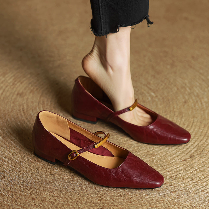 Women's Lambskin Mary Janes