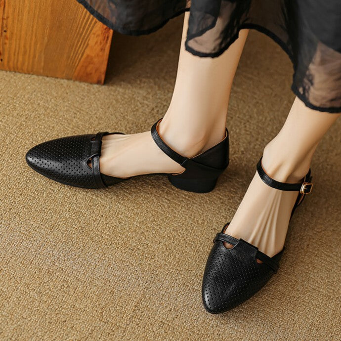 Women's Leather Slingbacks